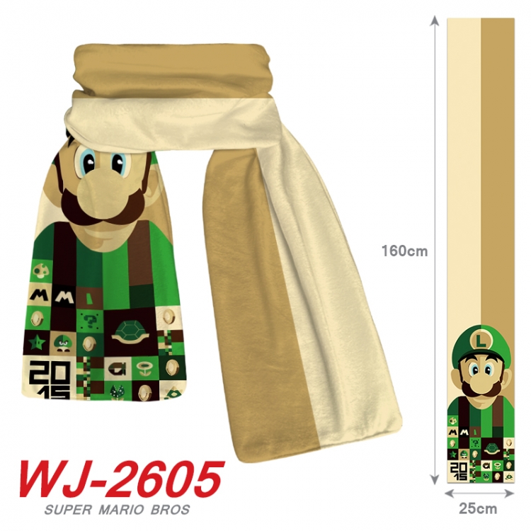 Super Mario Anime Plush Impression Scarf Neck 25x160cm WJ-2605