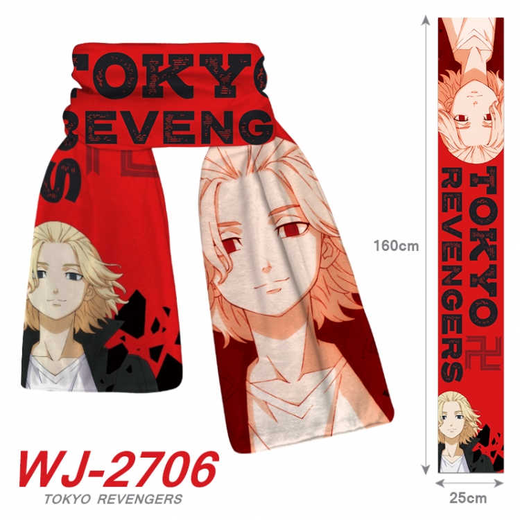 Tokyo Revengers Anime Plush Impression Scarf Neck 25x160cm WJ-2706