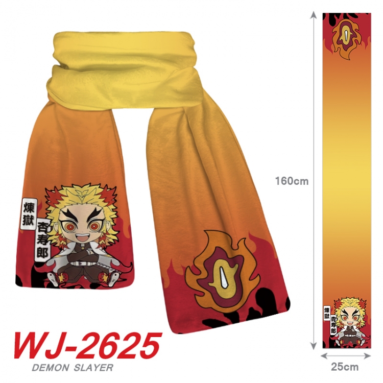 Demon Slayer Kimets Anime Plush Impression Scarf Neck 25x160cm WJ-2625