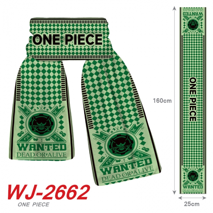 One Piece Anime Plush Impression Scarf Neck 25x160cm WJ-2662