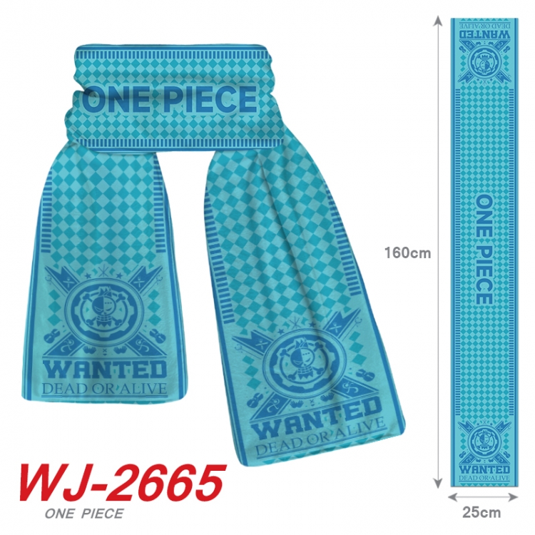 One Piece Anime Plush Impression Scarf Neck 25x160cm  WJ-2665