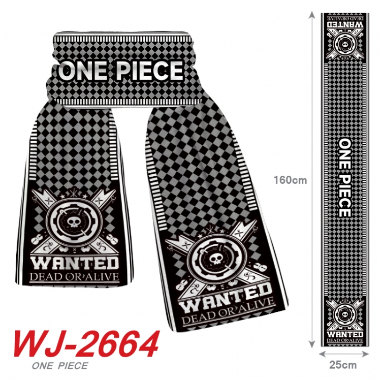 One Piece Anime Plush Impression Scarf Neck 25x160cm WJ-2664