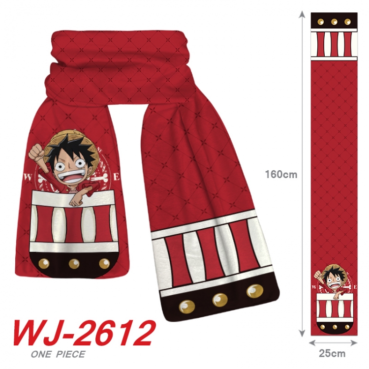 One Piece Anime Plush Impression Scarf Neck 25x160cm  WJ-2612