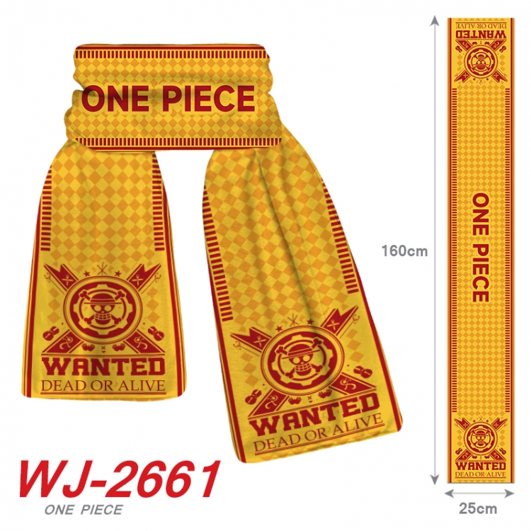 One Piece Anime Plush Impression Scarf Neck 25x160cm  WJ-2661