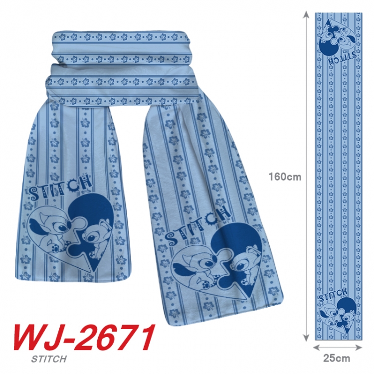 Lilo & Stitch Anime Plush Impression Scarf Neck 25x160cm