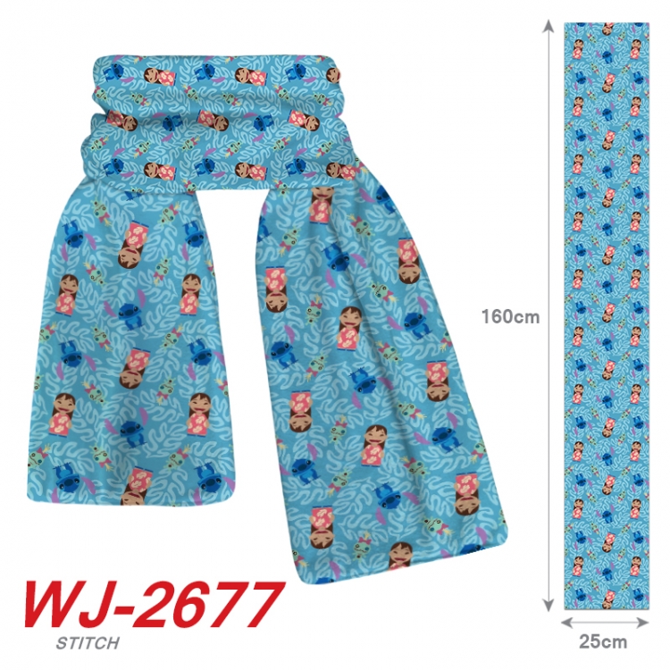 Lilo & Stitch Anime Plush Impression Scarf Neck 25x160cm