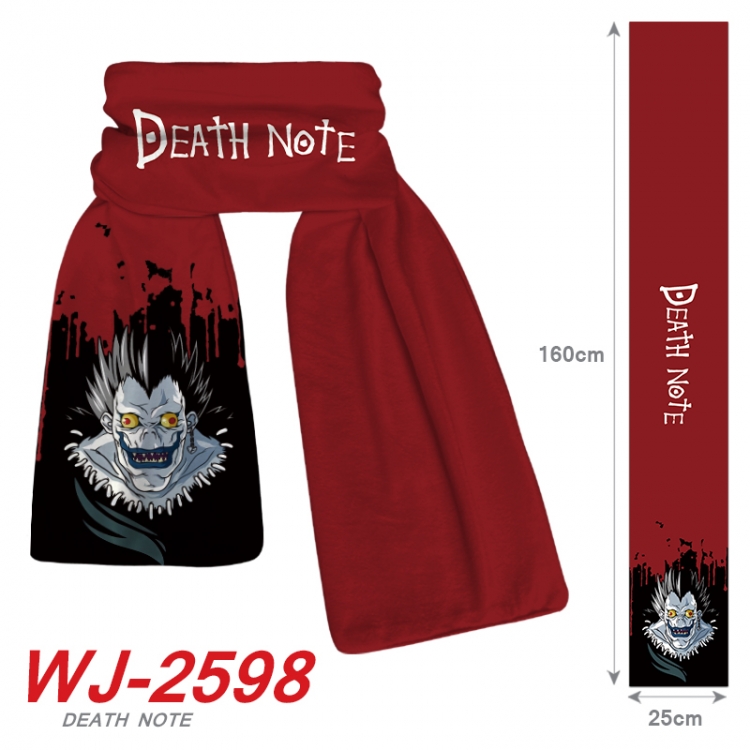 Death note Anime Plush Impression Scarf Neck 25x160cm   WJ-2598