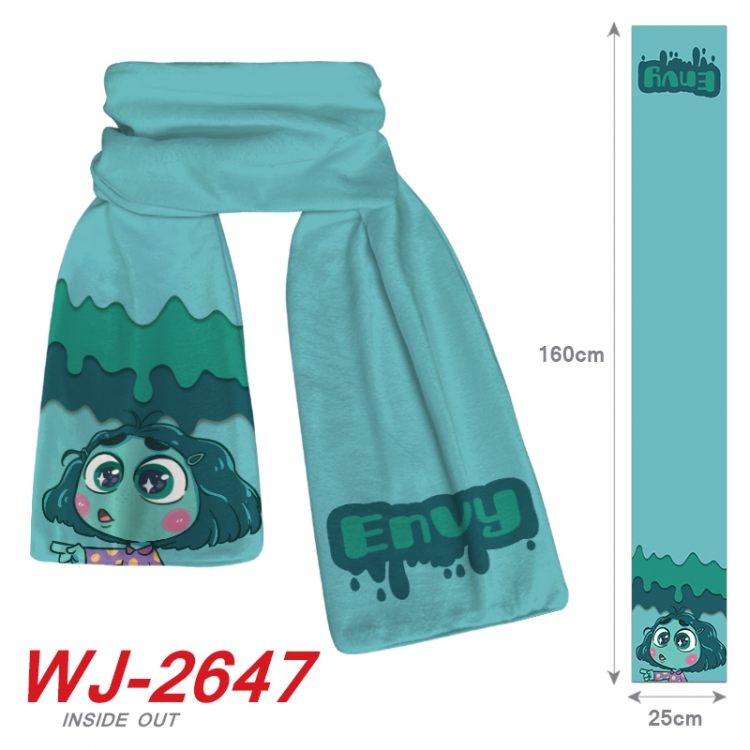 Inside Out  Anime Plush Impression Scarf Neck 25x160cm WJ-2647