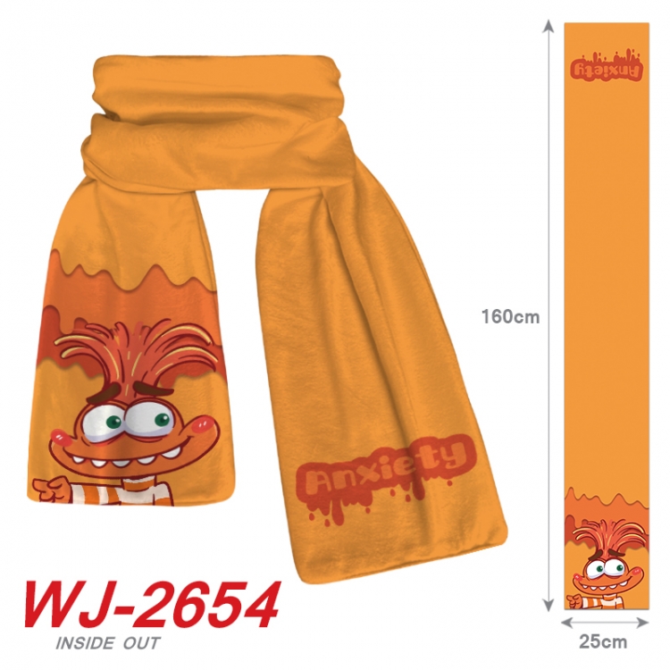 Inside Out  Anime Plush Impression Scarf Neck 25x160cm  WJ-2654