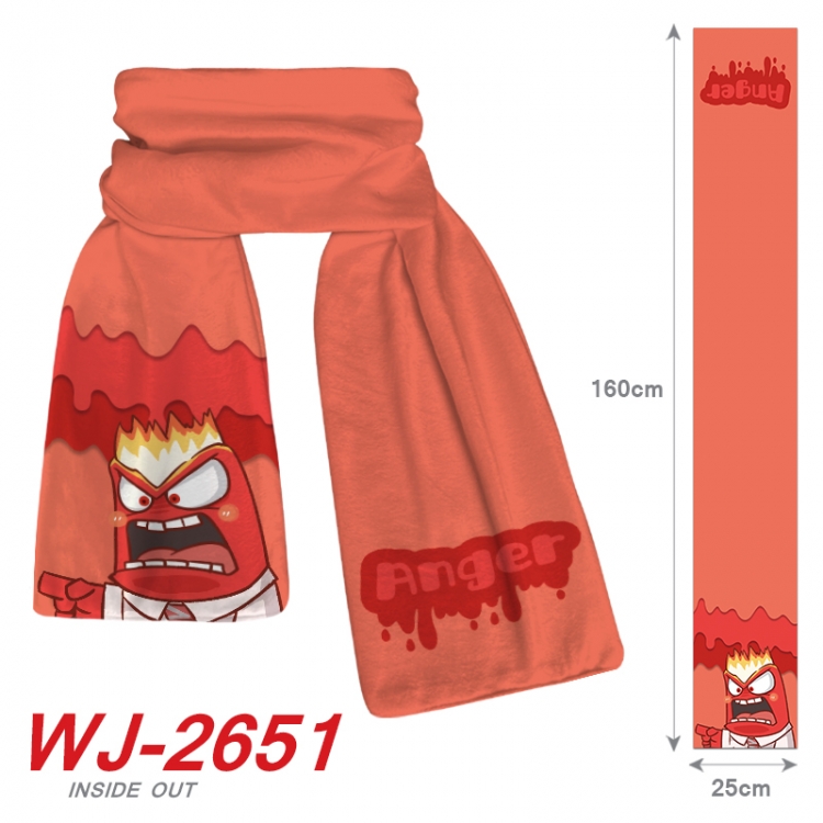 Inside Out  Anime Plush Impression Scarf Neck 25x160cm WJ-2651