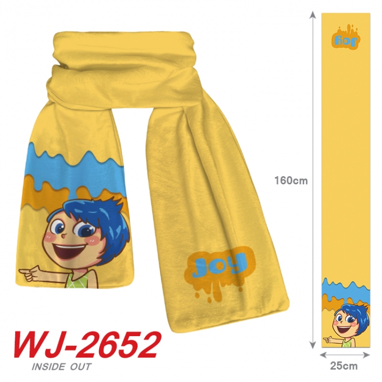 Inside Out  Anime Plush Impression Scarf Neck 25x160cm WJ-2652