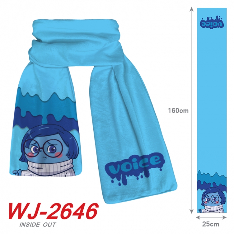 Inside Out  Anime Plush Impression Scarf Neck 25x160cm  WJ-2646