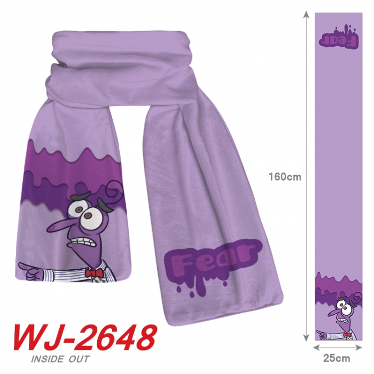 Inside Out  Anime Plush Impression Scarf Neck 25x160cm  WJ-2648