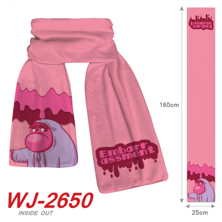 Inside Out  Anime Plush Impression Scarf Neck 25x160cm  WJ-2650