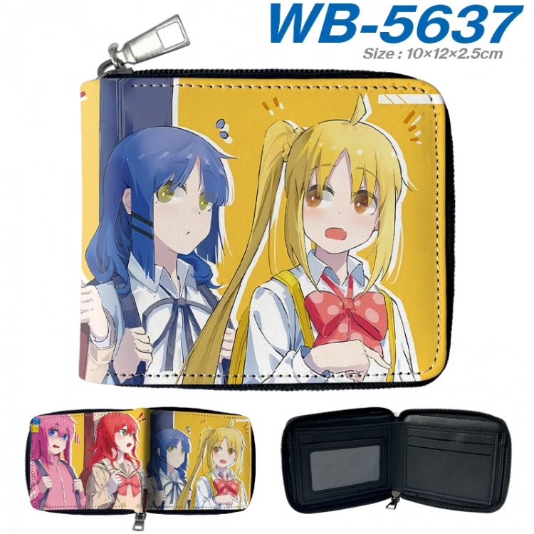 BOCCHI THE ROCK! Anime color short full zip folding wallet 10x12x2.5cm WB-5637