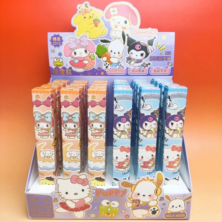 sanrio Blind box pen boxed student quick-drying gel pen student pen a set of 24