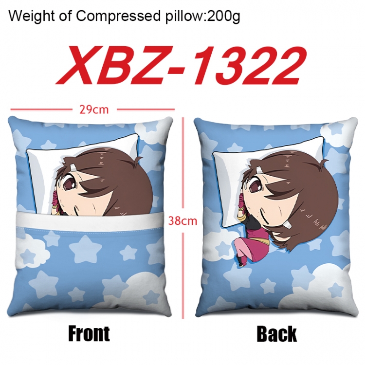 Sword Art Online Anime Square Crystal Velvet Pillow 29X38cm XBZ-1322