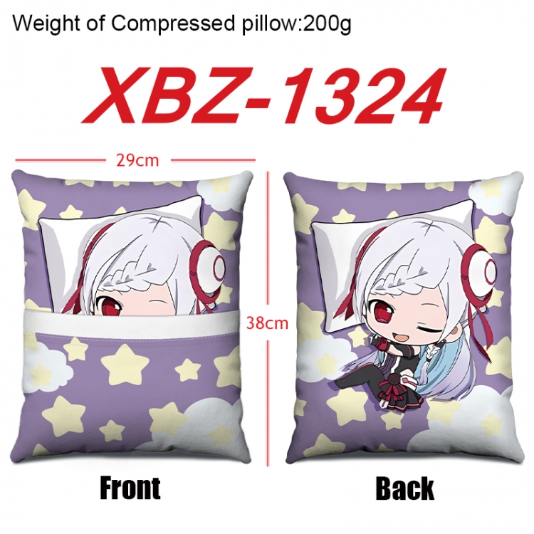 Sword Art Online Anime Square Crystal Velvet Pillow 29X38cm XBZ-1324