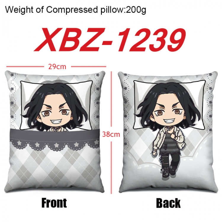 Tokyo Revengers Anime Square Crystal Velvet Pillow 29X38cm  XBZ-1239