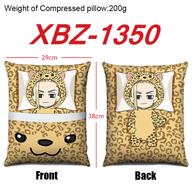 Tokyo Revengers Anime Square Crystal Velvet Pillow 29X38cm XBZ-1350