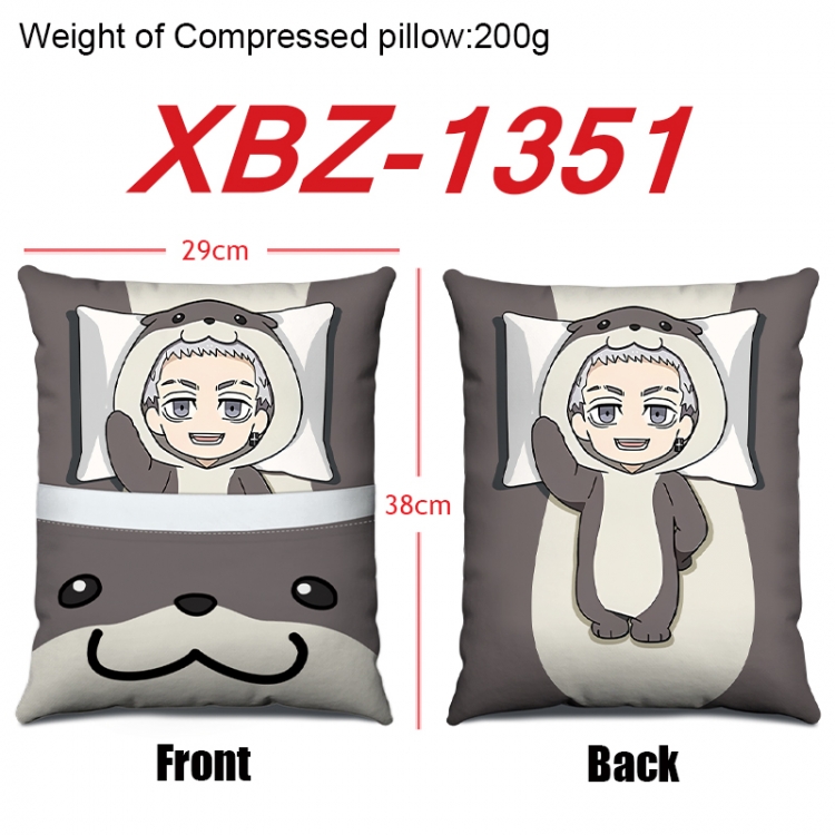 Tokyo Revengers Anime Square Crystal Velvet Pillow 29X38cm  XBZ-1351