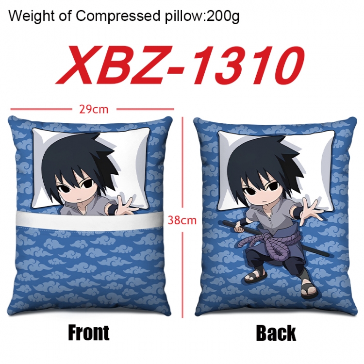 Naruto Anime Square Crystal Velvet Pillow 29X38cm  XBZ-1310