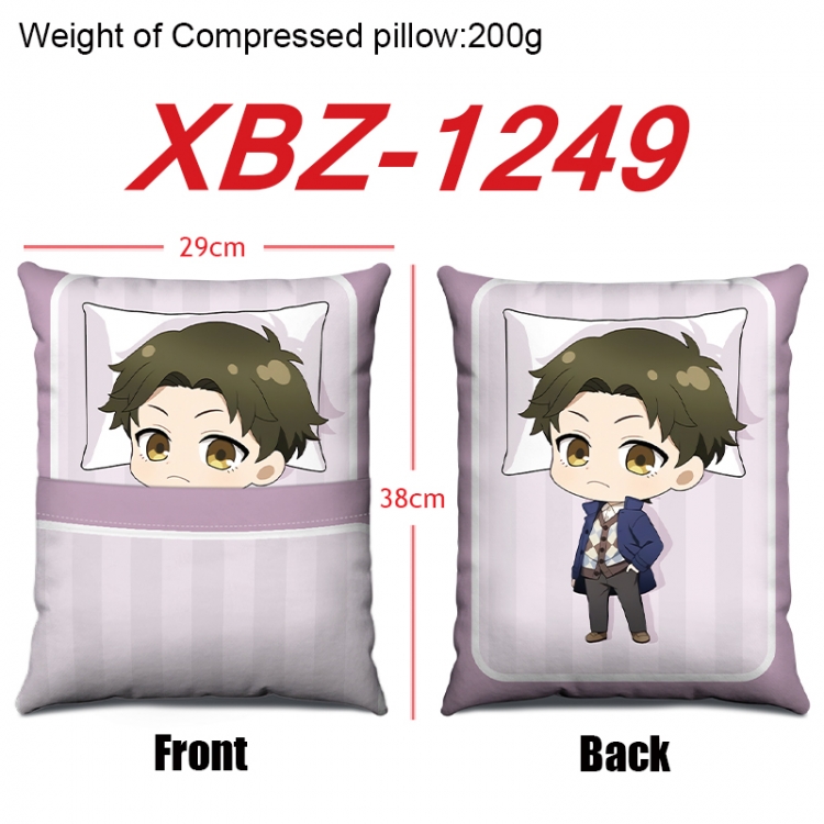 SPY×FAMILY Anime Square Crystal Velvet Pillow 29X38cm XBZ-1249