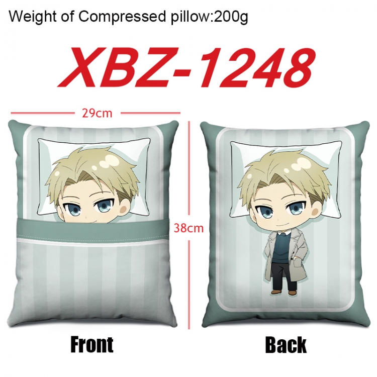 SPY×FAMILY Anime Square Crystal Velvet Pillow 29X38cm XBZ-1248