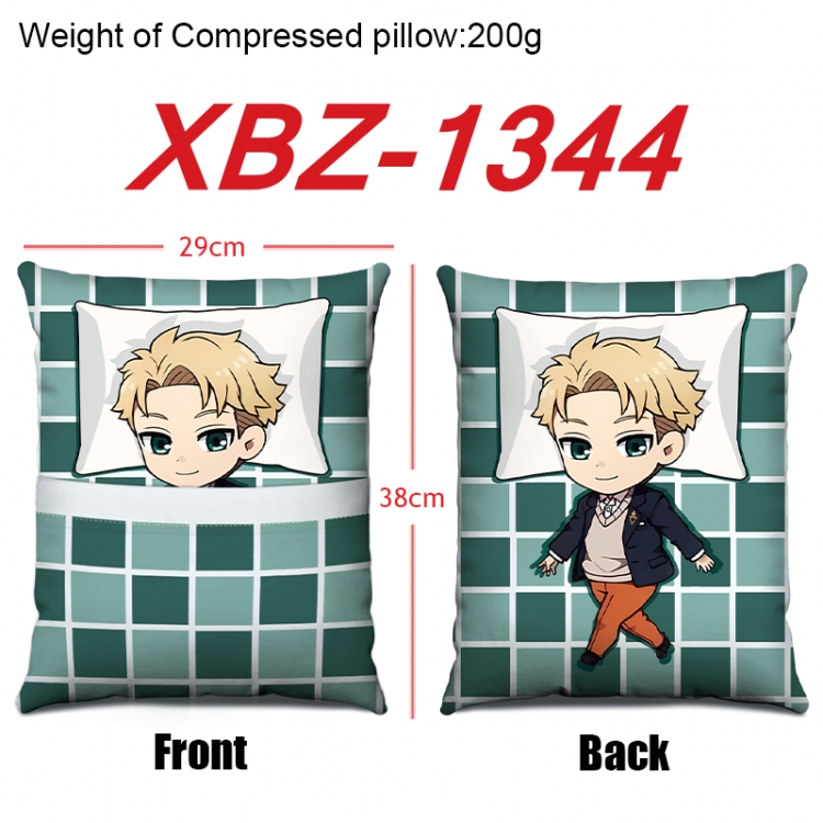 SPY×FAMILY Anime Square Crystal Velvet Pillow 29X38cm XBZ-1344