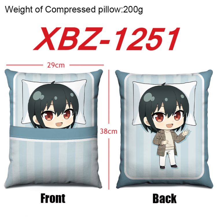 SPY×FAMILY Anime Square Crystal Velvet Pillow 29X38cm XBZ-1251