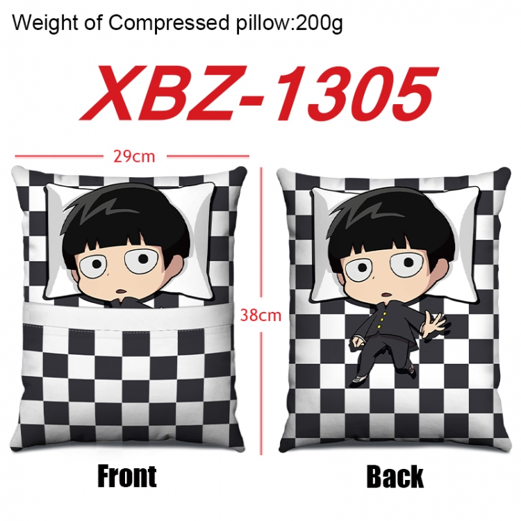 Mob Psycho 100 Anime Square Crystal Velvet Pillow 29X38cm  XBZ-1305