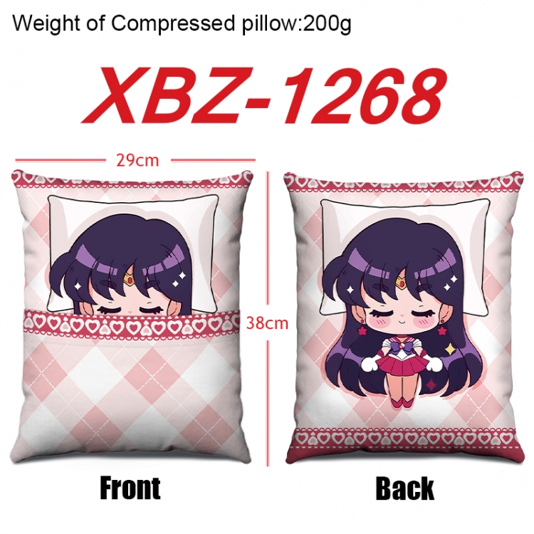 sailormoon Anime Square Crystal Velvet Pillow 29X38cm XBZ-1268