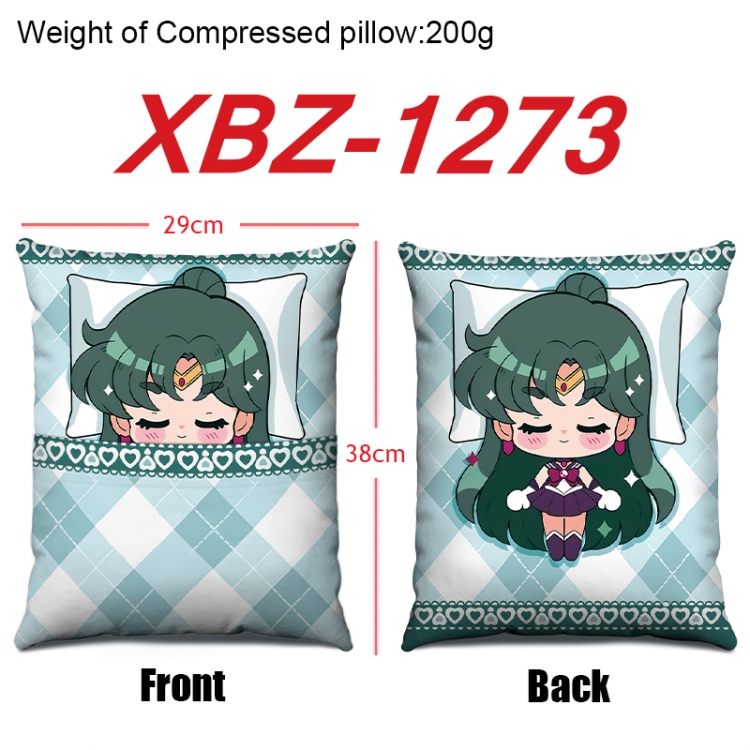 sailormoon Anime Square Crystal Velvet Pillow 29X38cm  XBZ-1273