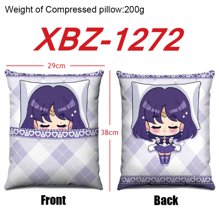 sailormoon Anime Square Crystal Velvet Pillow 29X38cm XBZ-1272