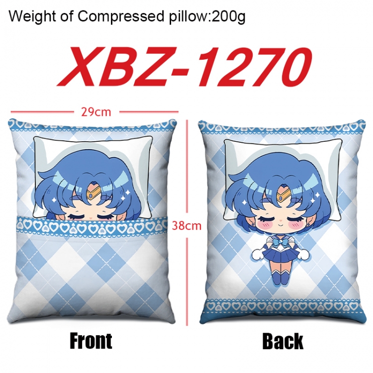 sailormoon Anime Square Crystal Velvet Pillow 29X38cm XBZ-1270