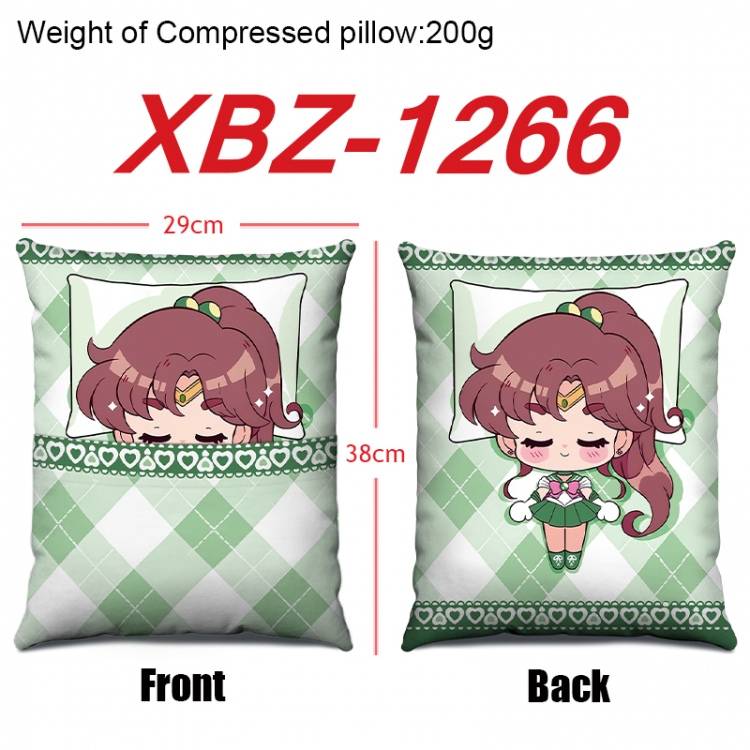 sailormoon Anime Square Crystal Velvet Pillow 29X38cm XBZ-1266