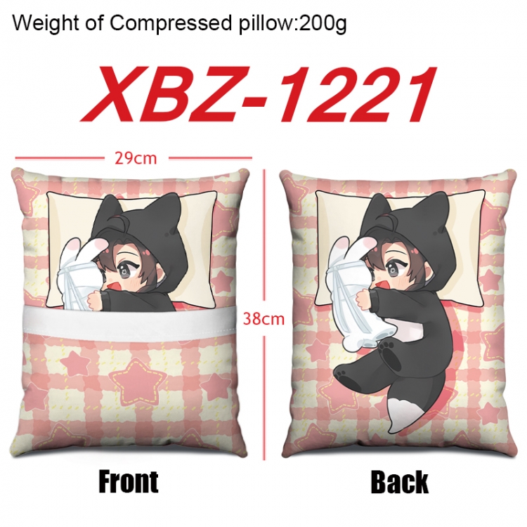 The wizard of the de Anime Square Crystal Velvet Pillow 29X38cm  XBZ-1221