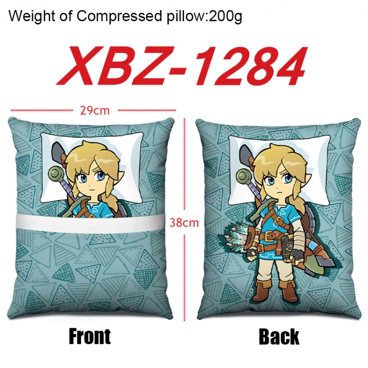 The Legend of Zelda Anime Square Crystal Velvet Pillow 29X38cm XBZ-1284