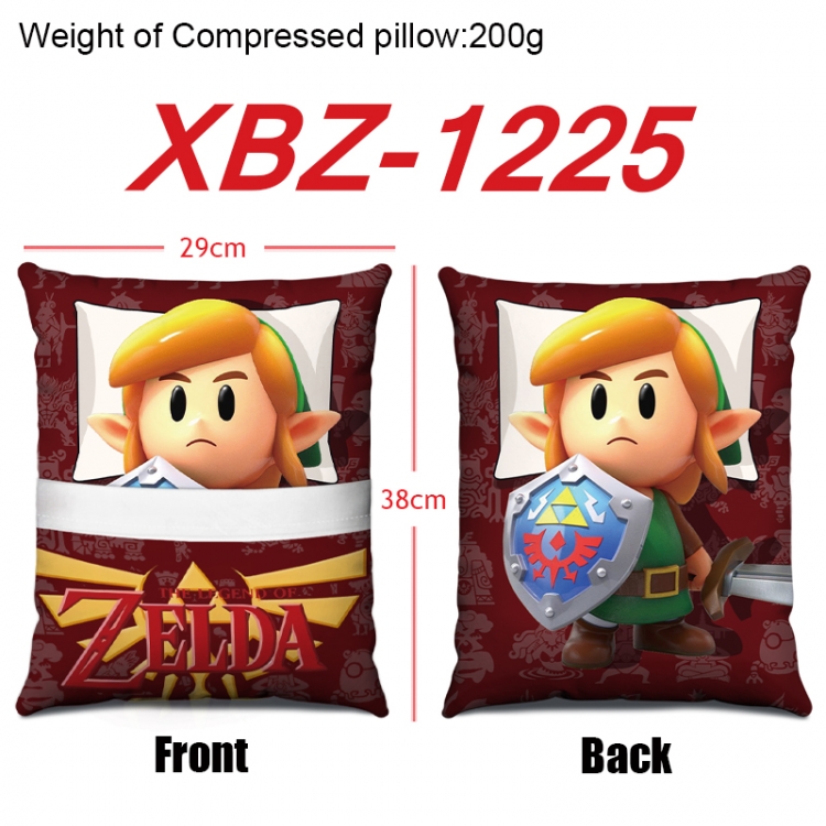 The Legend of Zelda Anime Square Crystal Velvet Pillow 29X38cm  XBZ-1225