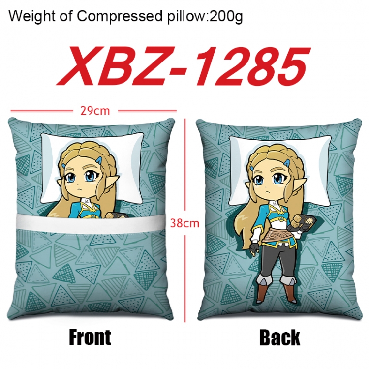 The Legend of Zelda Anime Square Crystal Velvet Pillow 29X38cm  XBZ-1285