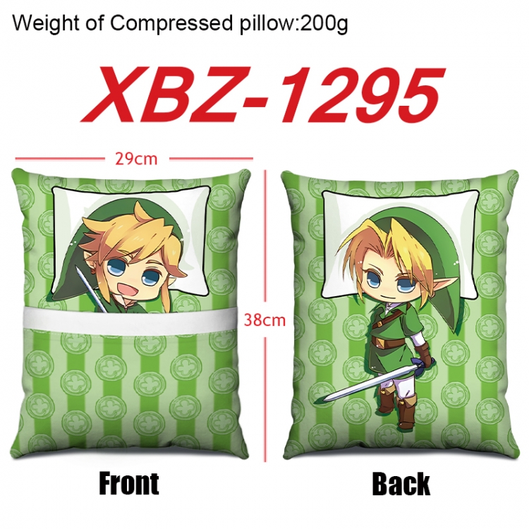 The Legend of Zelda Anime Square Crystal Velvet Pillow 29X38cm XBZ-1295