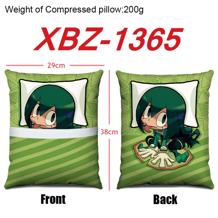 My Hero Academia Anime Square Crystal Velvet Pillow 29X38cm XBZ-1365