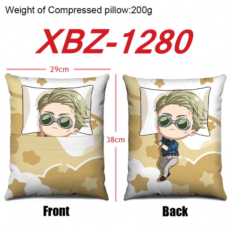 Jujutsu Kaisen Anime Square Crystal Velvet Pillow 29X38cm  XBZ-1280