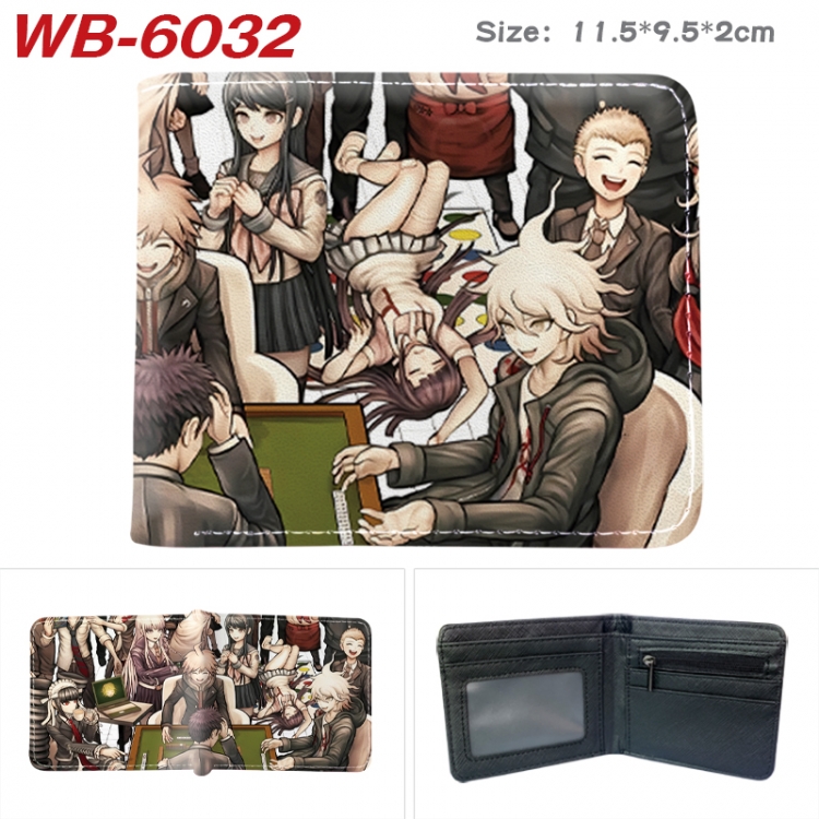 Dangan-Ronpa Animation color PU leather half fold wallet 11.5X9X2CM WB-6032