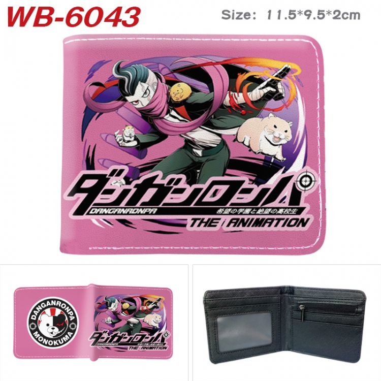 Dangan-Ronpa Animation color PU leather half fold wallet 11.5X9X2CM WB-6043