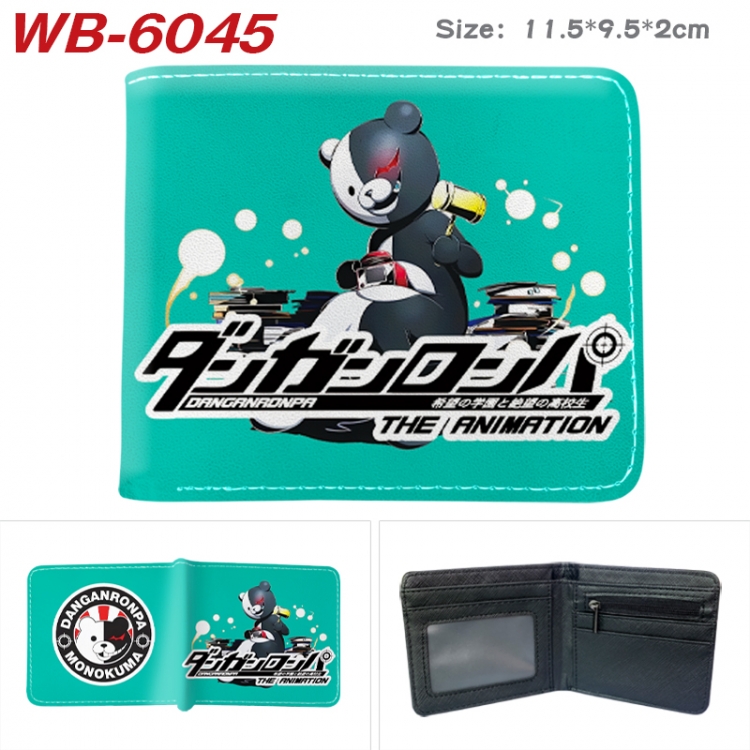 Dangan-Ronpa Animation color PU leather half fold wallet 11.5X9X2CM WB-6045