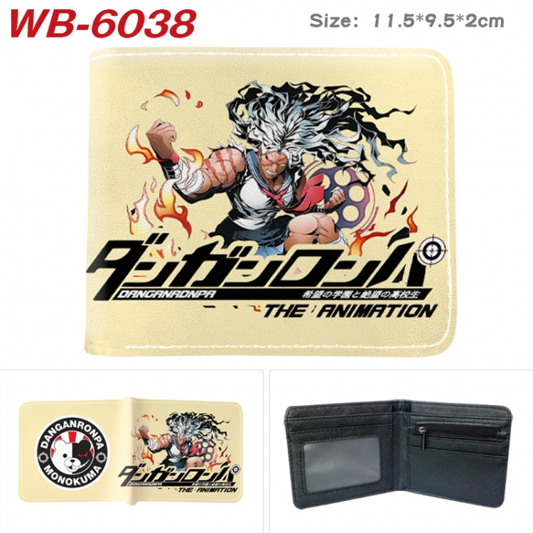 Dangan-Ronpa Animation color PU leather half fold wallet 11.5X9X2CM WB-6038