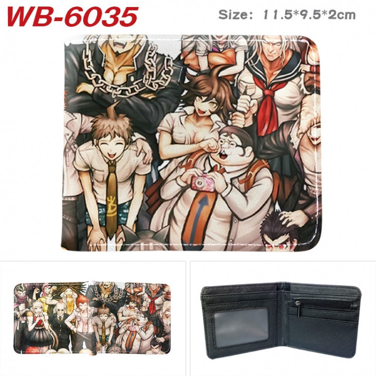 Dangan-Ronpa Animation color PU leather half fold wallet 11.5X9X2CM WB-6035