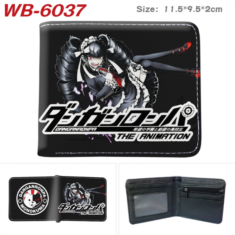 Dangan-Ronpa Animation color PU leather half fold wallet 11.5X9X2CM  WB-6037