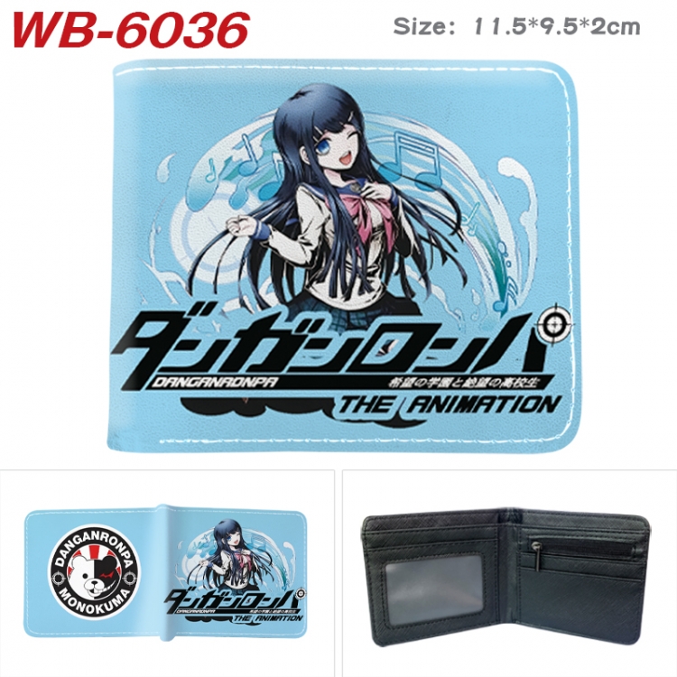 Dangan-Ronpa Animation color PU leather half fold wallet 11.5X9X2CM WB-6036